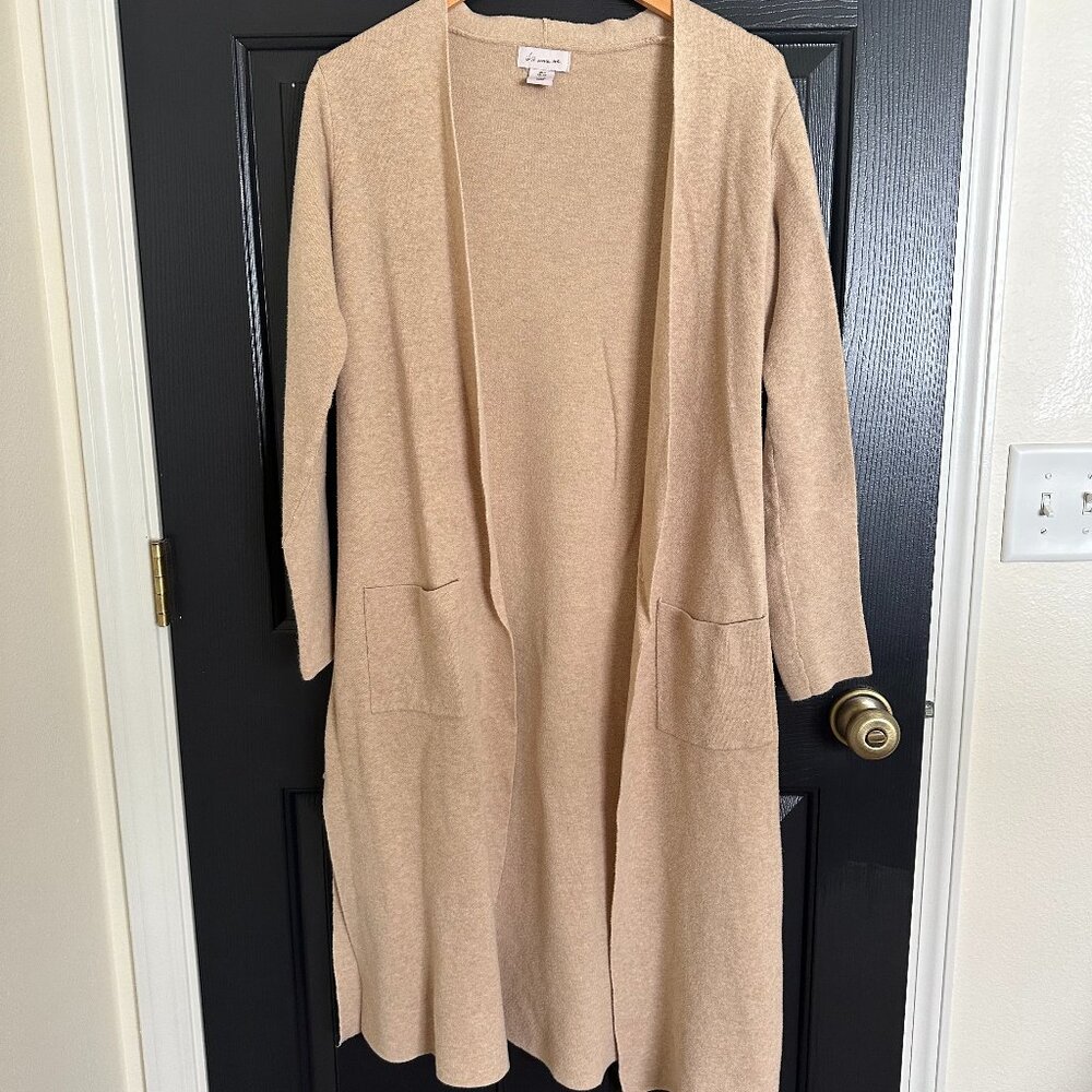 If It Were Me Tan Duster Cardigan